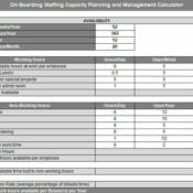 On-Boarding Engineer Capacity Planning and Hiring Calculator