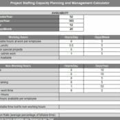 Project Manager Capacity Planning and Hiring Calculator