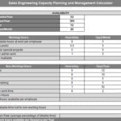 Sales Engineer Capacity Planning and Hiring Calculator