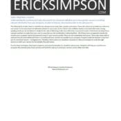 Erick Simpson’s Client Service Rate Increase Letter