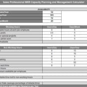 Sales Professional MRR Capacity Planning and Hiring Calculator