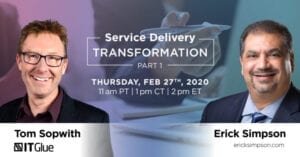 Service Delivery Transformation Webinar Part1