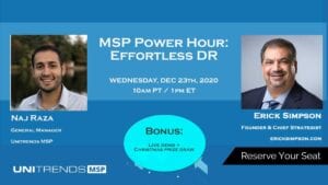 MSP Power Hour: Effortless DR