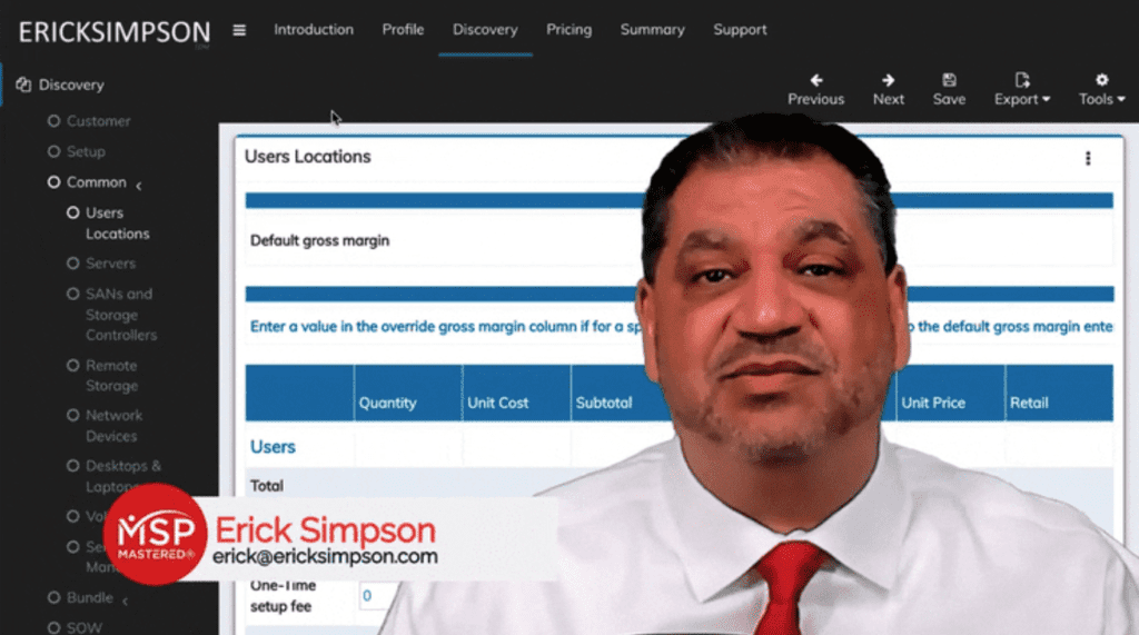 Erick Simpson's MSP Sales App